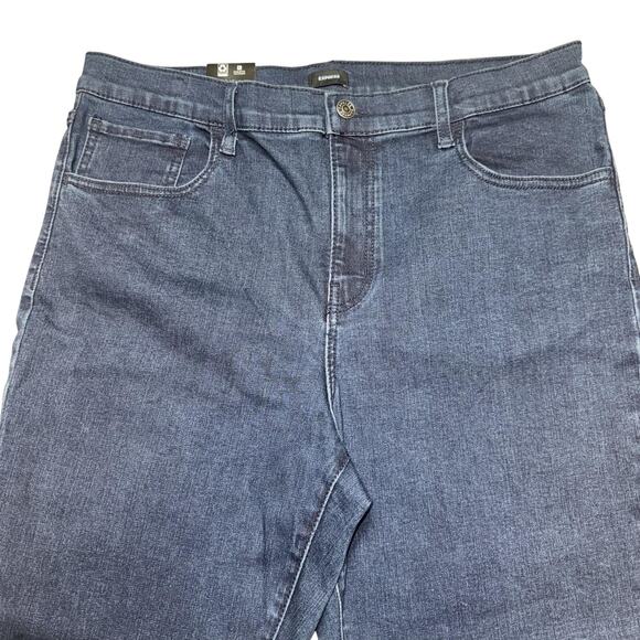 Express Women’s Size 16 Skinny Jeans Dark Wash Denim Tapered NWT - Picture 3 of 7